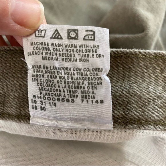 Lee Men’s Retro 90’s Khaki Brown Denim Regular Straight Jeans 36X30 - Picture 6 of 7